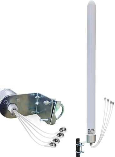 Omni Directional 4x4 MIMO Antenna 5G for T Mobile Home Internet, 5G/ 4G/ LTE/WiFi Outdoor Cellular Antenna for Modems Routers Hotspots Gateway, 600-6000MHz