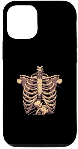 Coque pour iPhone 13 Halloween effrayant Squelette enceinte Annonce de bébé