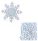 2-teiliges Set Silikon-Schneeflocken-Wandbehang Formen Weihnachten Anhänger Formen Silikon Textur für Handwerk für Heimdekoration