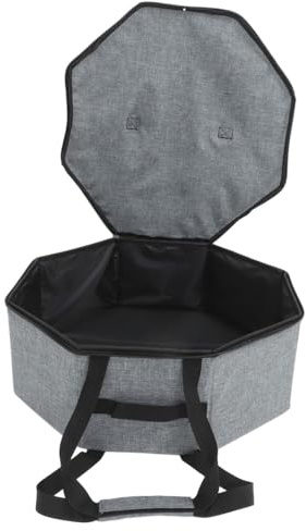 MAGICLULU Organizer Cappelli Pieghevole Porta Cappelli Cowboy Con Coperchio Grande Capacità Per Viaggio E Casa Protezione E Conservazione