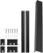Slide-in Ranges Rear Filler Kits 30inch Cooktop Trim Between Stove and Backsplash Universally for Stove Gaps Black/Silver