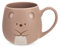 NICI mymochi Oso Nomo I Love Snacks de 400 ml, 8 x 9 cm, marrón, Taza Porcelana con asa Bebidas frías y Calientes, café, té, Leche, Cacao, 61831, Color, 8 cm x 8 cm x 9 cm