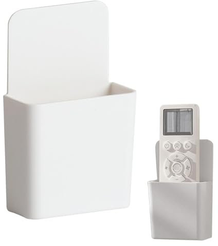 Soporte para mando a distancia montado en la pared, caja de almacenamiento para control remoto, organizador remoto adhesivo, soporte remoto para aire acondicionado, soporte remoto de pared sin