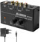 Phono Vorverstärker Plattenspieler, Plattenspieler Schwarz Stereo-Verstärker mit MM Abtast Systemen, Phono Preamp für Plattenspieler, Verstärker Stereo mit Pegel, RCA Input & Output