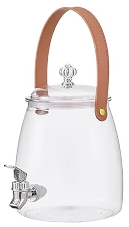 Distributeur de boissons, distributeur de boissons, eau de 9,05 pouces avec robinet | Récipient de jus de boissons froides | Pruttiste de thé grande capacité, cruches pe
