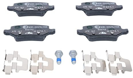 ATE Original Bremsbeläge - Belagsatz - für Scheibenbremse - 13.0460-2712.2 - ECE-R90 Straßenzulassung, grau