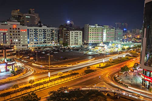 HANSEPUZZLE 35558 - Dubai Puzzle 2000 Teile | Orte Puzzle mit hochwertiger Puzzle Aufbewahrung: Kartonbox und Wieder verschließbarem Beutel | Puzzle-Maße: 90 x 60 cm