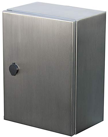 KlingerBorn Edelstahlgehäuse für Schaltschrank – 300x400x150mm | Für Steuerungsbau – IP66, IK10 Schlagfestigkeit – mit Montageplatte und Türerdung – BxHxT