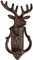 linoows Türklopfer Hirsch, Jagd Türklopfer, Hirschklopfer aus Gusseisen