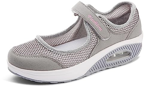 Sandalias para Mujer Malla Merceditas Zapatos para Caminar Zapatillas De Deporte Talla 35-42 Respirado Ligero Deporte Running Zapatillas Sacudir Casual Zapatos de Deporte Mocasines Negros Verano