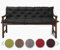 sunnypillow Bankauflage Stuhlkissen Bankkissen 200 x 50 x 50 cm Sitzkissen und Rückenkissen für Hollywoodschaukel Polsterauflage Auflage für Gartenbank viele Farben und Größen zur Auswahl Schwarz