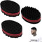 DXIA 3 Piezas Cepillo de Esponja, Esponja Pelo Carrete Cepillo, Esponja de Hielo Negra, Magic Curl Magic Peluquería Pelo Cepillo, Hair Sponge Brush, para Afro Pelo Magic Herramienta de Belleza