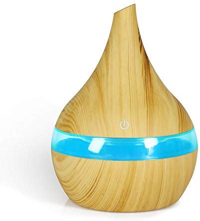 LICHENGTAI 300ml Aroma Diffuser, Ätherisches Öl-Diffusor, Luftbefeuchter Ultraschall Duftlampe mit 7 LED-Farben-ändernde Lichtern, für Wohnzimmer, Schlafzimmer, für Babies Kinder Haus Yoga Büro