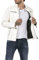 RED BRIDGE Giubbotto in finta pelle da uomo Giacca in stile biker trapuntata Pelle sintetica Bianco XXL