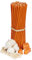 Diveevo Kirchliche Bienenwachskerzen №100-50 Stk. I hochwertige Ritualkerzen L-16,5 cm Ø-5,7 mm I 50 Min Brenndauer in orange I 200 g dünne Kerzen tropf- und rauchfrei