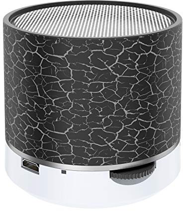 Nicoone Altoparlante Bluetooth portatile, altoparlante Bluetooth senza fili a LED, altoparlante stereo portatile con microfono, supporto MP3, scheda TF/Micro SD, nero