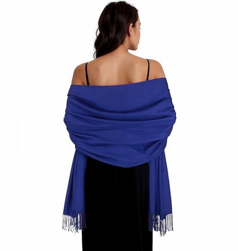 SWAT PANY Stola Blau Damen Festlich Schultertuch Stola für Abendkleid Pashmina Schal Frauen Winter Schals Tücher für Damen