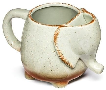 Mug éléphant avec porte sachet à thé en porcelaine 500 ml