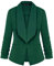 MINTLIMIT Womens Casual Work Office Open Front Blazer Jacket (Green XL)