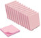 WAYTEX 1200 Haftnotizen, wiederverwendbar, Pastellrosa, 12 Blöcke à 100 Blatt, 75 x 75 mm, quadratisch