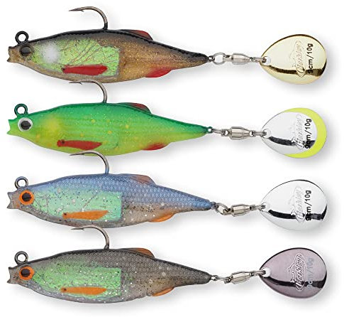 Berkley Pulse Realistic Roach Flash – Angelköder aus weichem Gummi mit Spinnerblattschwanz und rasiermesserscharfen Haken. Spinnköder zum Angeln auf Barsch, Zander und Hecht.