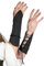 Wikinger Armschienen Mittelalter Renaissance Kunstleder Arm Rüstung Ritter Bracer LARP Halloween Cosplay Kostüm (Schwarz)
