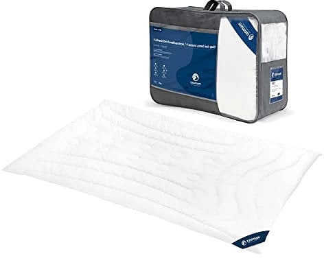 casimum® luxuriöse Kamelhaardecke | 4-Jahreszeitendecke, Naturhaardecke | 155 x 200 cm | Füllung: 100% weicher Kamelhaar Flaum | Bezug: 100% Baumwolle | allergikerfreundlich | Made in Germany