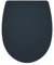 Wirquin 20724245 Abattant WC avec frein de chute Marbella en thermoplastique, déclipsable, gris anthracite