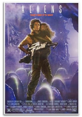 VZRSQZK Alien 2 Filmposter, dekoratives Gemälde, Leinwand-Wandposter und Kunstdruck, modernes Familienschlafzimmer-Dekor-Poster, 50 x 75 cm