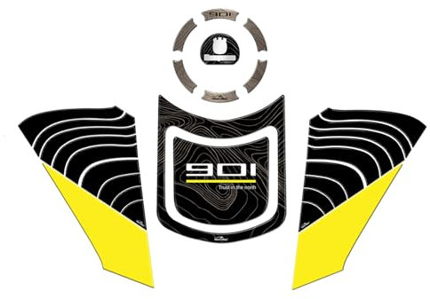 Resin Bike Kit Aufkleber Motorrad Kompatibel Mit Husqvarna Norden 901 2022-2023. Schutz Motorrad Tank-Schutzfolie vor Stößen und Kratzern. Kit Aufklebersatz 3D-Harzklebstoff - Stickers