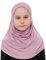 Prien Hijab Für Kinder, Türkisch Kopftuch Mädchen, Muslim Damen Schal, Viszid Tuch, Islam Kopftücher, Muslimische Frauen Khimar Abaya, Easy Kleidung, Tesettür Giyim (Rosa)