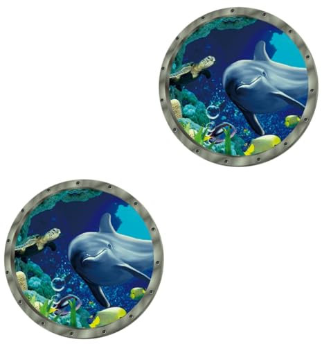 OSALADI Schlafzimmer 2st Deko Entfernbare Aufkleber Leuchtendes Wandtattoo Der Unterwasserwelt-aufkleber Export Die Unterwasserwelt Bedroom