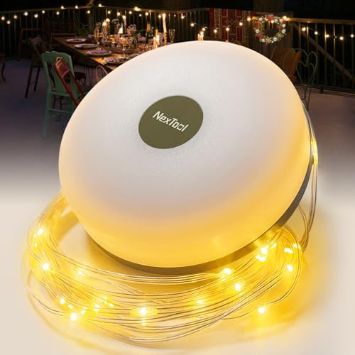 ELLASAY Cadena de luces para camping (Warm, 1 pack)