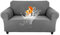 TOPCHANCES Sessel überzug Stretch,100% Wasserdicht Sesselschoner,Rutschfester Sofa-Sesselbezug mit Ananas-Karomuster Für Hunde Katzen Und Haustiere(Hellgrauer, 2-Sitzer)