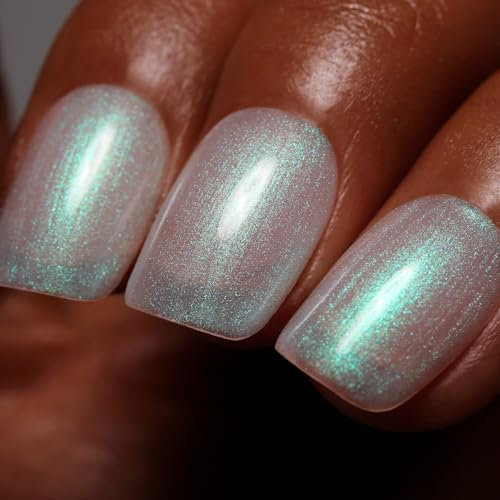 Firedeep Shimmer Gel Nail Polish - 16ml Glitter Light Colorful Rainbow Gel Polish for Salon DIY Manicure