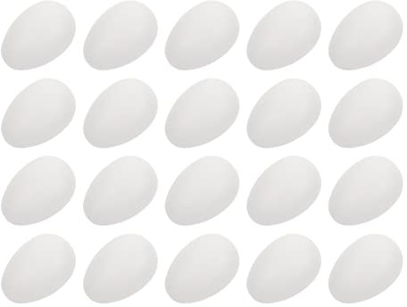 BESTonZON 50stücke Ostereier Dekorationsset Kunststoff Eier Zum Bemalen Hängende Deko Für Kreative Osterideen Sicheres Und Stabiles Material Für Kinderhandwerk Und Bastelprojekte