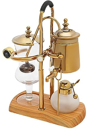 DeeDuud Sifón de lujo cafetera al vacío Cafetera Belga diseño real con filtro integrado para disfrutar del café perfecto