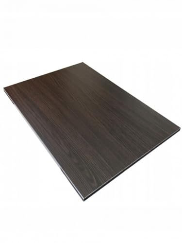 AKKE Tischplatte Möbelplatte Rechteckig Arbeitsplatte Schreibtischplatte Bürotischplatte für Schreibtisch Esstisch Wohnzimmertisch Wenge 110x65 cm