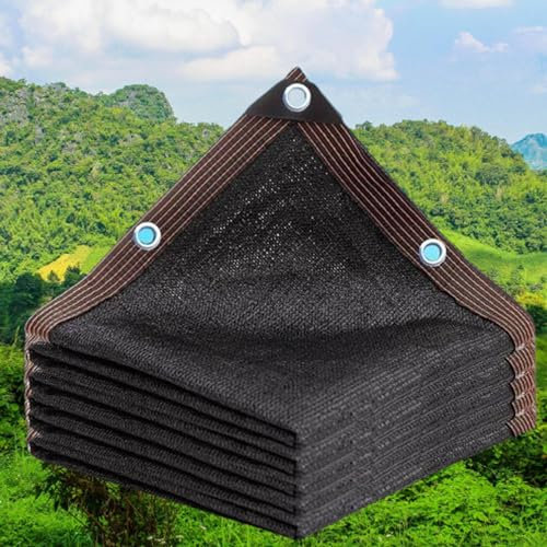 Sonnenschutznetz mit Ösen Windschutznetz Schattennetz, Außenbereich Schattierungsnetz,90% Anti UV für Pergola Garten Balkon Schattiernetz