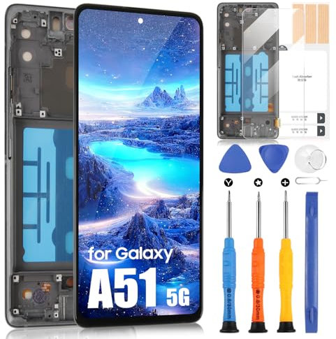 OLED Écran LCD pour Samsung Galaxy A51 5G Écran LCD pour Samsung A51 5G SM-A516F SM-A516N SM-A516B SM-A516U LCD Écran tactile Digitazer Assembly Écran Remplacement avec Réparation Kit