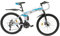 JUDEMII 26 Zoll Klappbar Mountainbike mit Top Konfigurationen BlauWeiß Fahrrad mit 21 Gang Mountainbike mit Schutzbleche Höhenverstellbar für 160-180 cmDamen & Herren