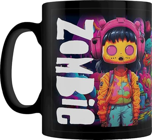 Zombie Taza - Niña - Negro