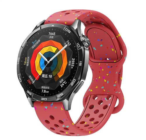 BYISYUE Sport Bracelet pour Xiaomi Watch S3/Watch S2/Watch S1/S1 Active/Mi Watch/Color/Sport, 22mm Respirant Silicone Bracelets de Remplacement pour Realme Watch 3 Pro/3/2/2 Pro/S/S Pro