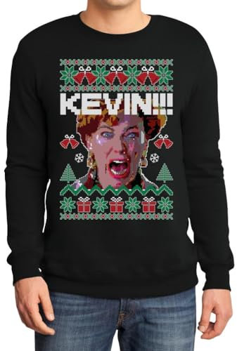 Shirtgeil Kevin - Allein Zu Haus! - Lustiges Weihnachtsdesign für Feiertagsfans Sweatshirt X-Large Schwarz