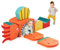 Lischwert Kinder Schaumstoff bausteine Baby-Kletterblöcke mit Hai-Thema, weiches Spielklettern für Kleinkinder mit faltbarem Block und Tunnel, Indoor-Kletterspielzeug, 6 Stück