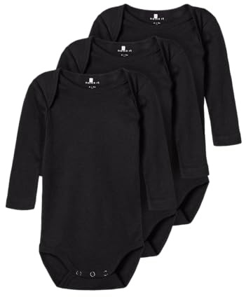 NAME IT Unisex Nbnbody 3p Ls Solid Noos Nbnbody 3P Ls Solid Noos (1er Pack)