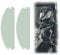 2 Pcs Anti-Fog Film for Motorcycle Helmet,for Pinlock Visor Insert Anti Fog for Helmet Visor Film Universal Protective Clear Suitable for All Non-fixed Open-Face and Full-Face Helmets