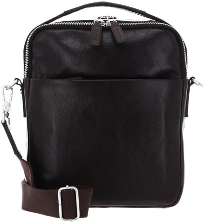 Picard Buddy 5618 Crossbody Bag für Herren aus Wasserbüffel-Leder in der Farbe Cafe, 27x22x6 cm, 561851B055