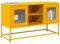 Rantry Mobile TV Giallo Senape 100,5x39x60,5 cm in Acciaio, Mobile Porta TV Mobiletto Basso per TV per Tavolino da Salotto Industriale Supporto TV Soggiorno MODEL853383