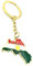 SNS Components Kurdistan Kurds West Asia Middle East Gold Country Map Flag Key Ring Chain Metal Enamel Keyring